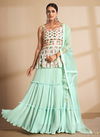 Sea Green Colour Arya Volume 26 New Stylish Heavy Wedding Wear Ready Made Salwar Suit Collection 9802